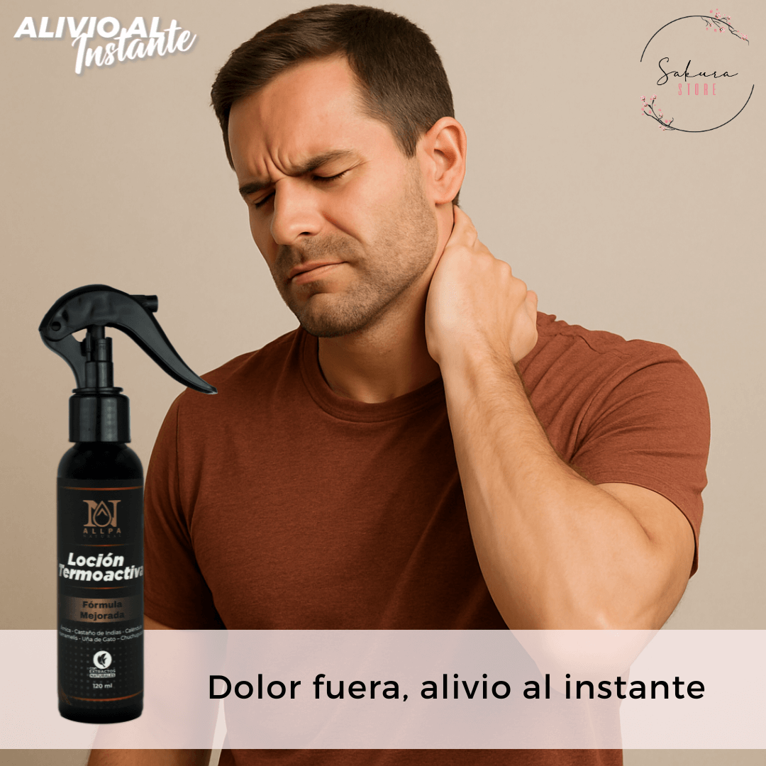 Loción Termoactiva - Alivia el dolor desde la primera aplicación
