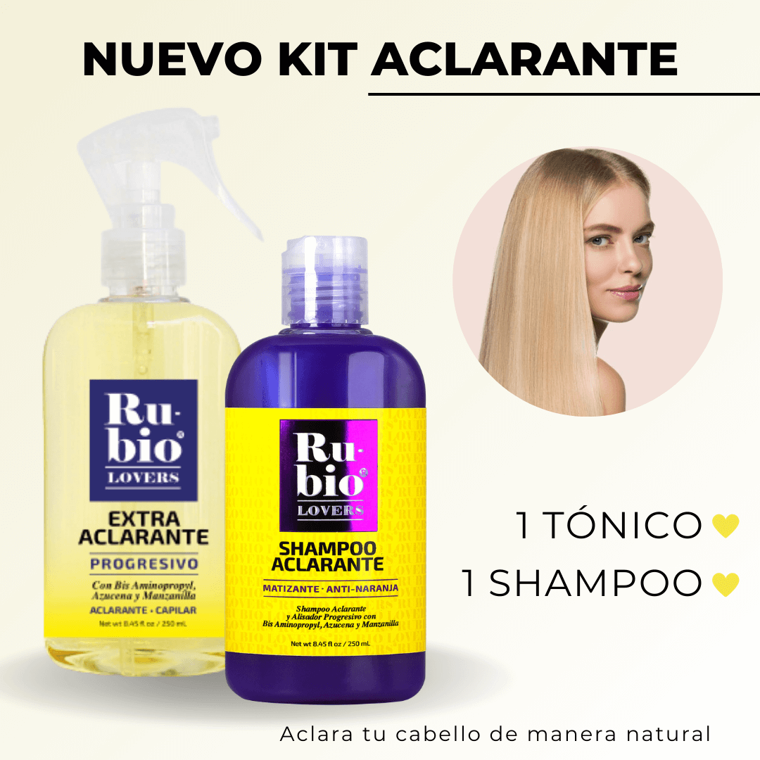 Kit aclarante - Shampoo y Tónico Rubio Lovers