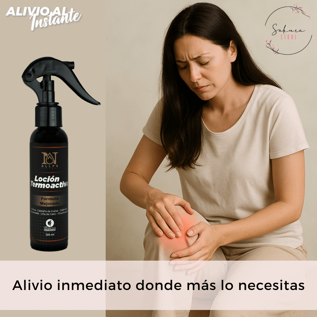 Loción Termoactiva - Alivia el dolor desde la primera aplicación