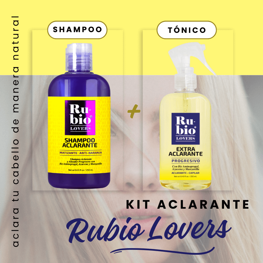 Kit aclarante - Shampoo y Tónico Rubio Lovers