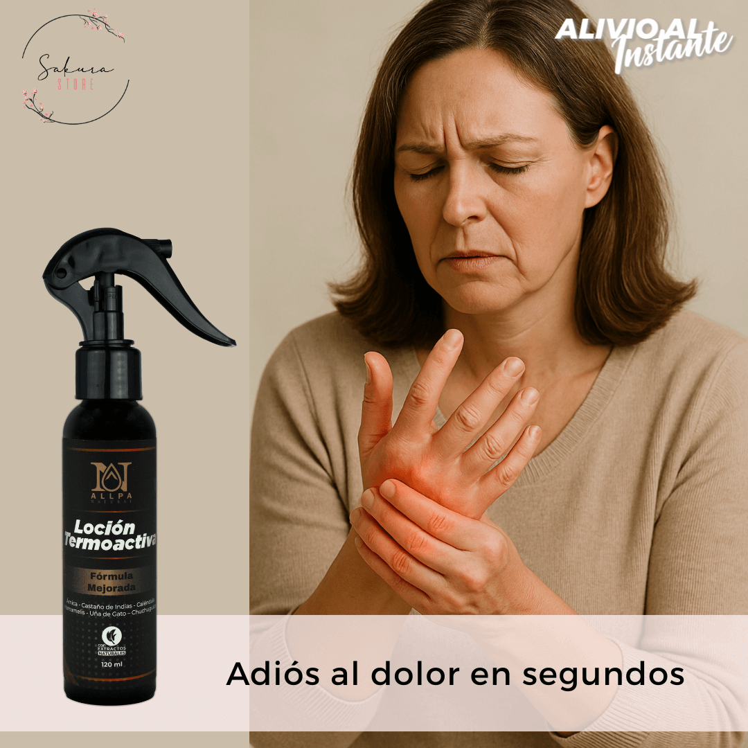 Loción Termoactiva - Alivia el dolor desde la primera aplicación