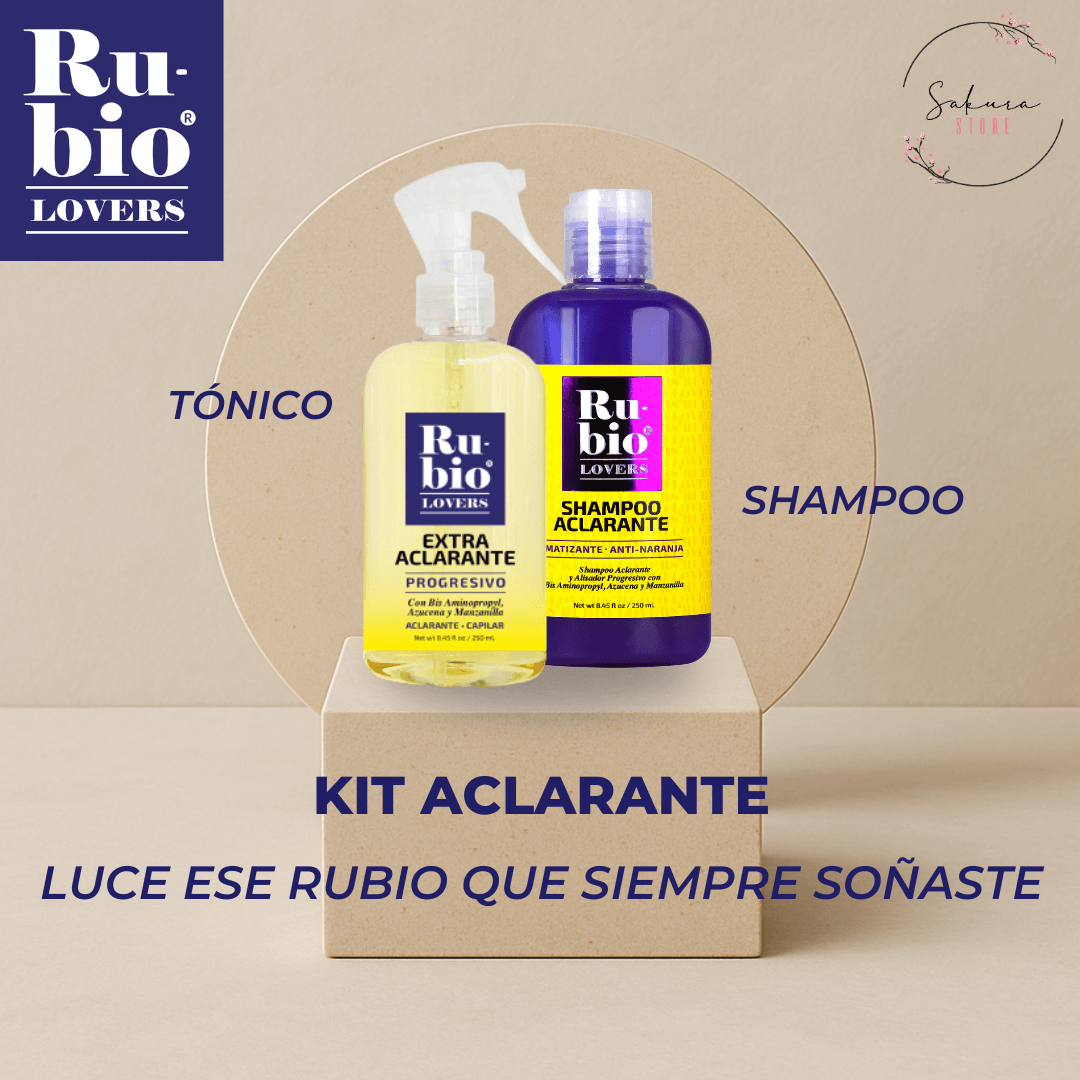 Kit extra aclarante - Shampoo y Tónico