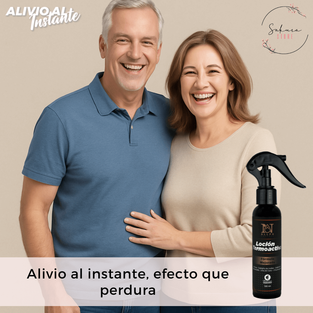 Loción Termoactiva - Alivia el dolor desde la primera aplicación