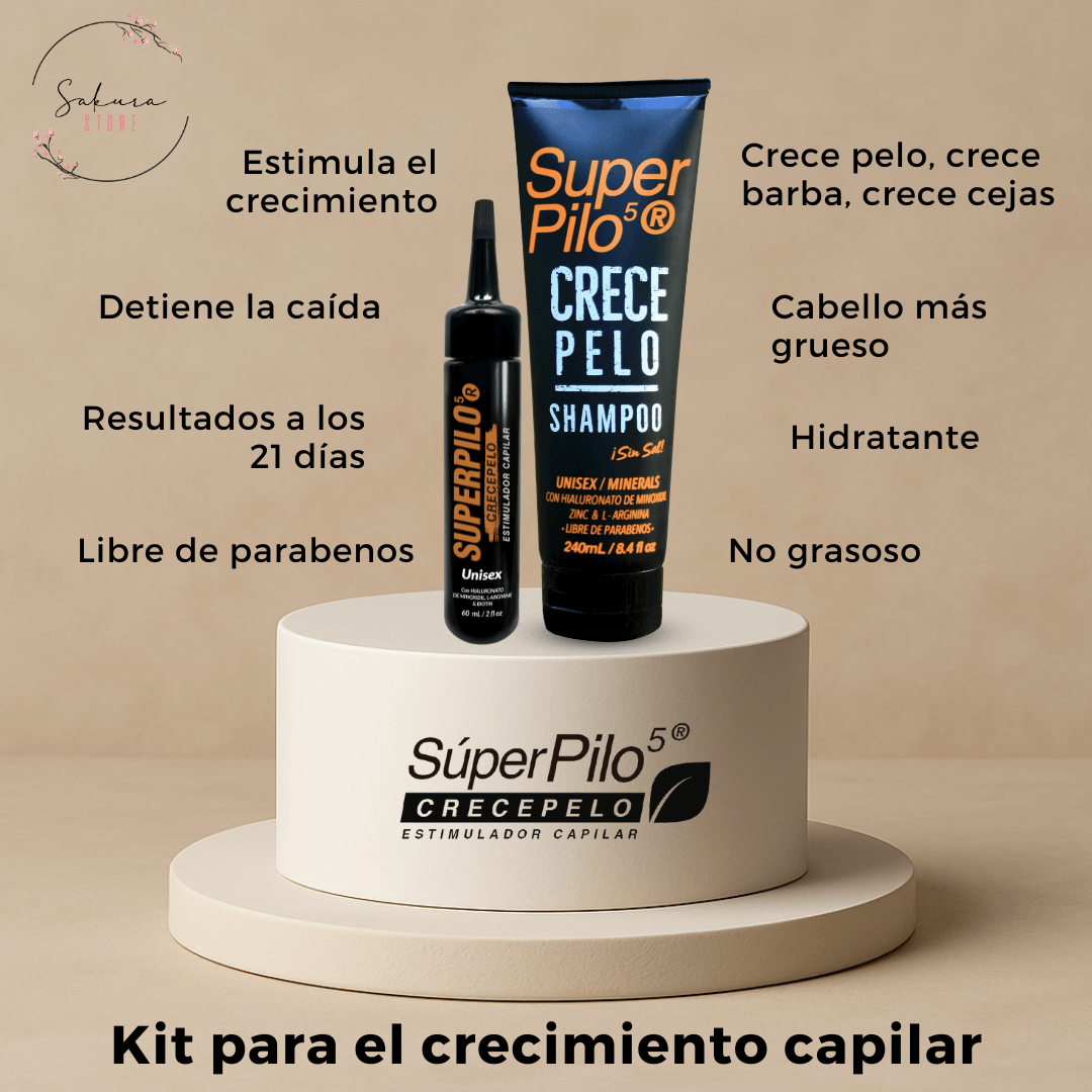 Kit Shampoo y Tónico para el crecimiento - Superpilo