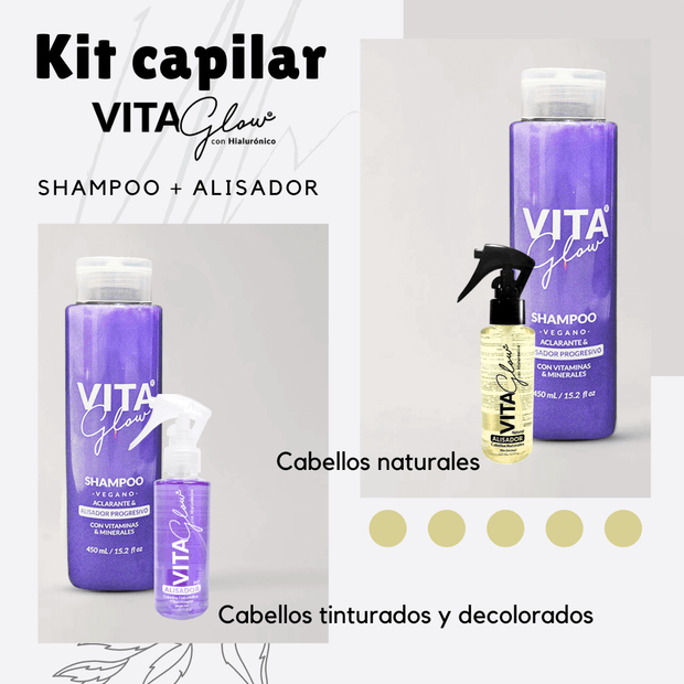 Kit Shampoo + Alisador - Vitaglow