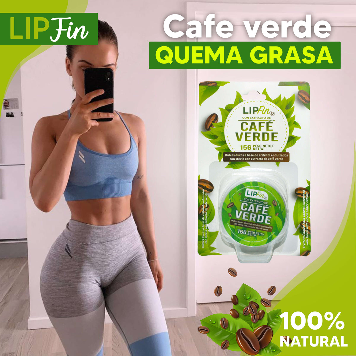 LipFin - Con extracto de café verde