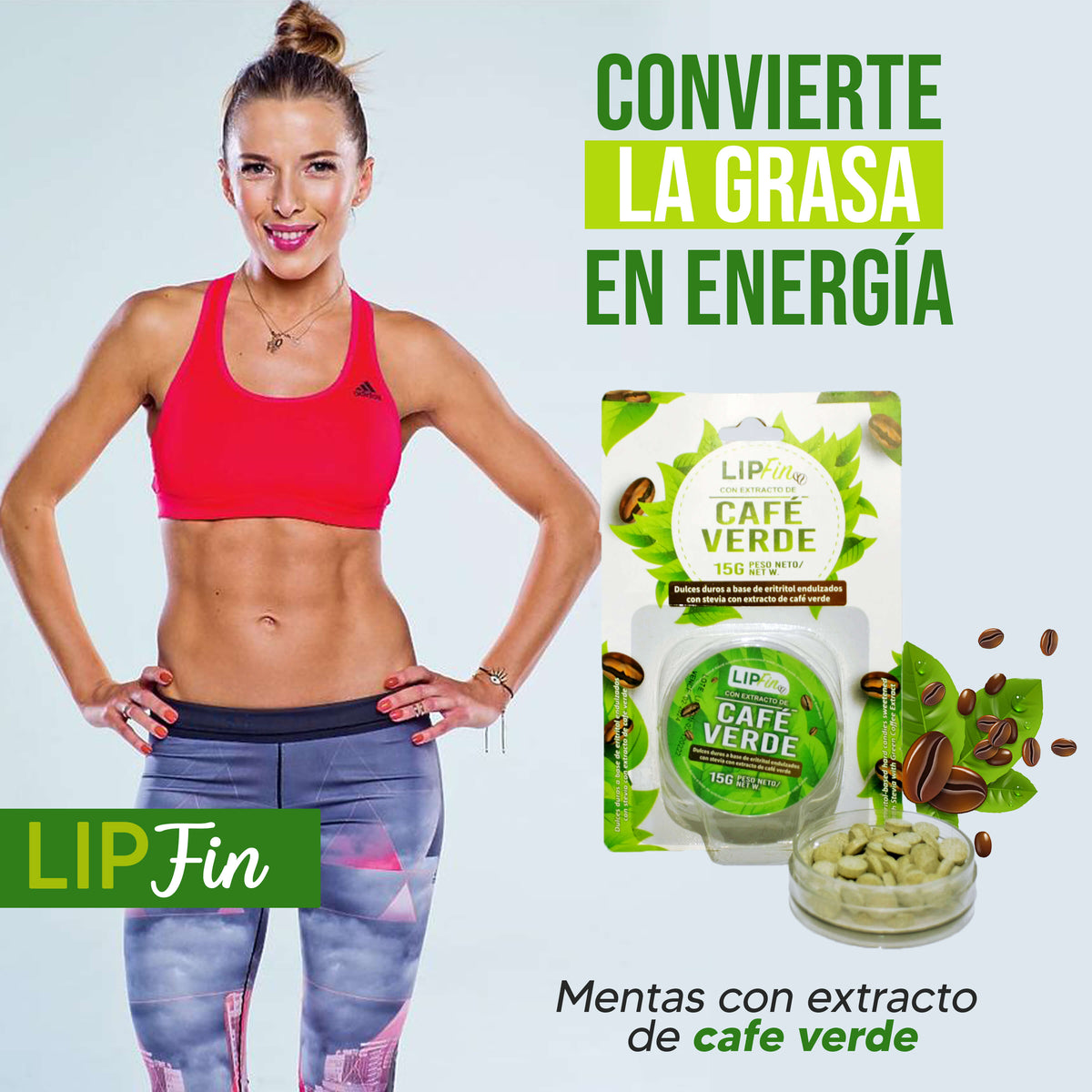 LipFin - Con extracto de café verde