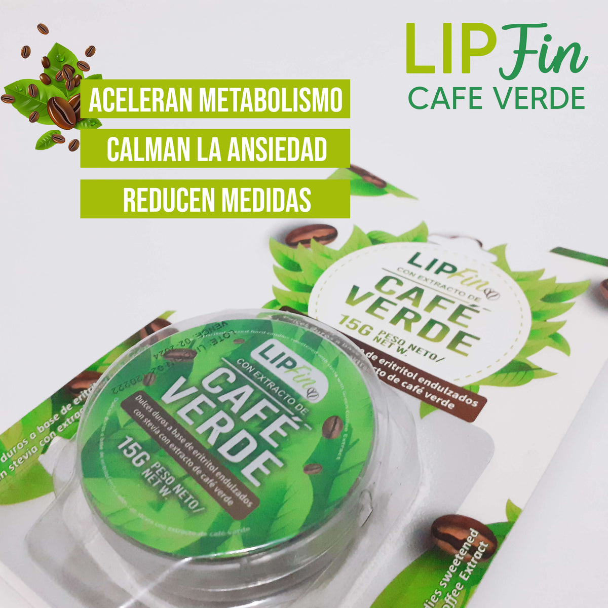 LipFin - Con extracto de café verde