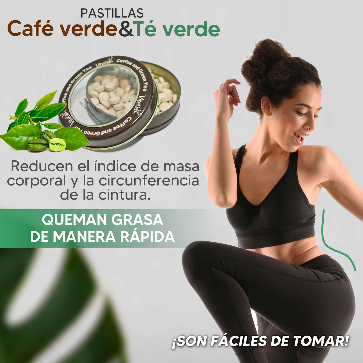 Masticables café verde y té verde