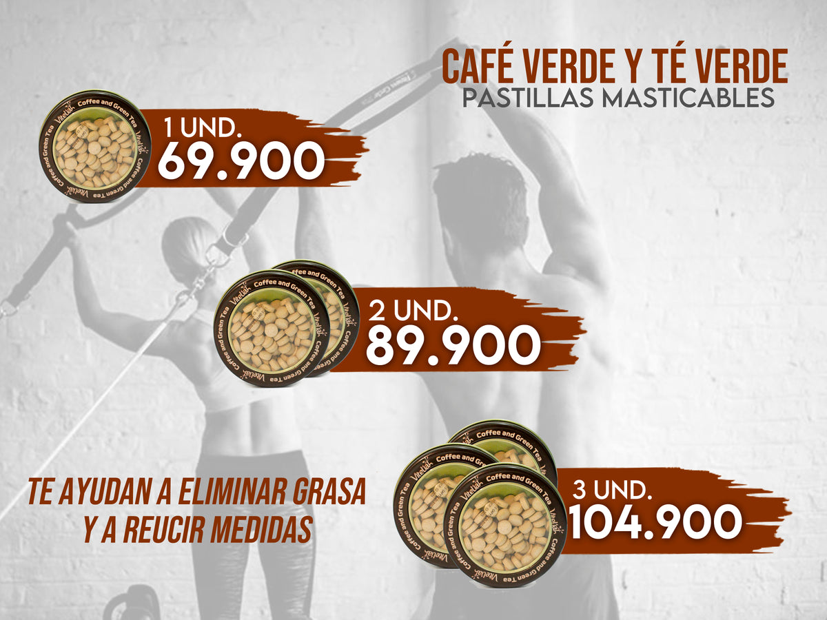 Masticables café verde y té verde